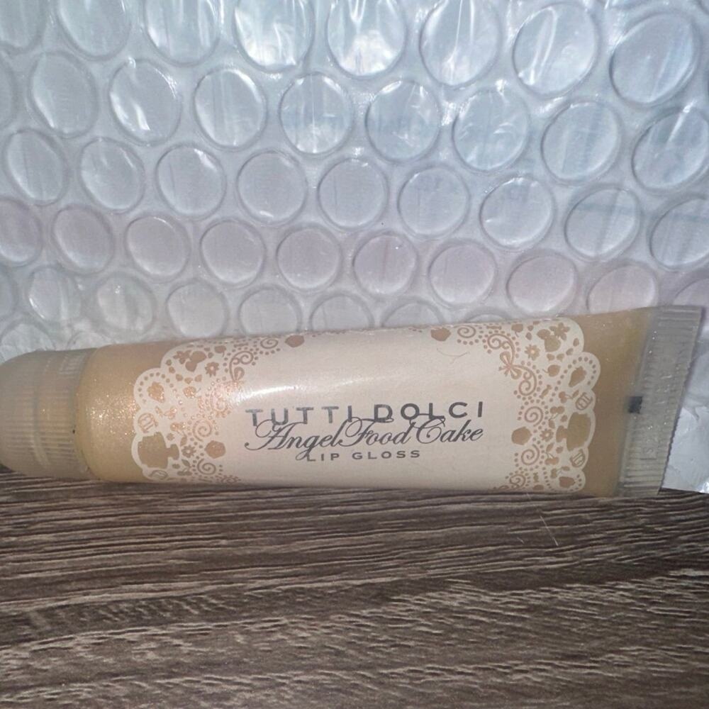 Bath and Body Works Tutti Dolci Angel Food Cake Lip Gloss Rare HTF Shimmer